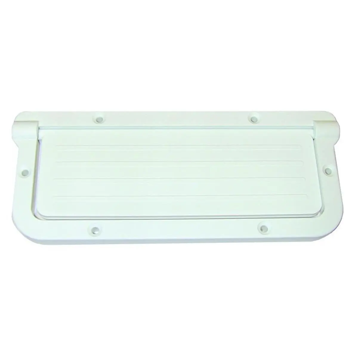 Large Rectangular Scupper, White