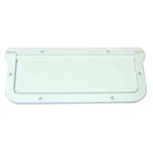 Large Rectangular Scupper, White