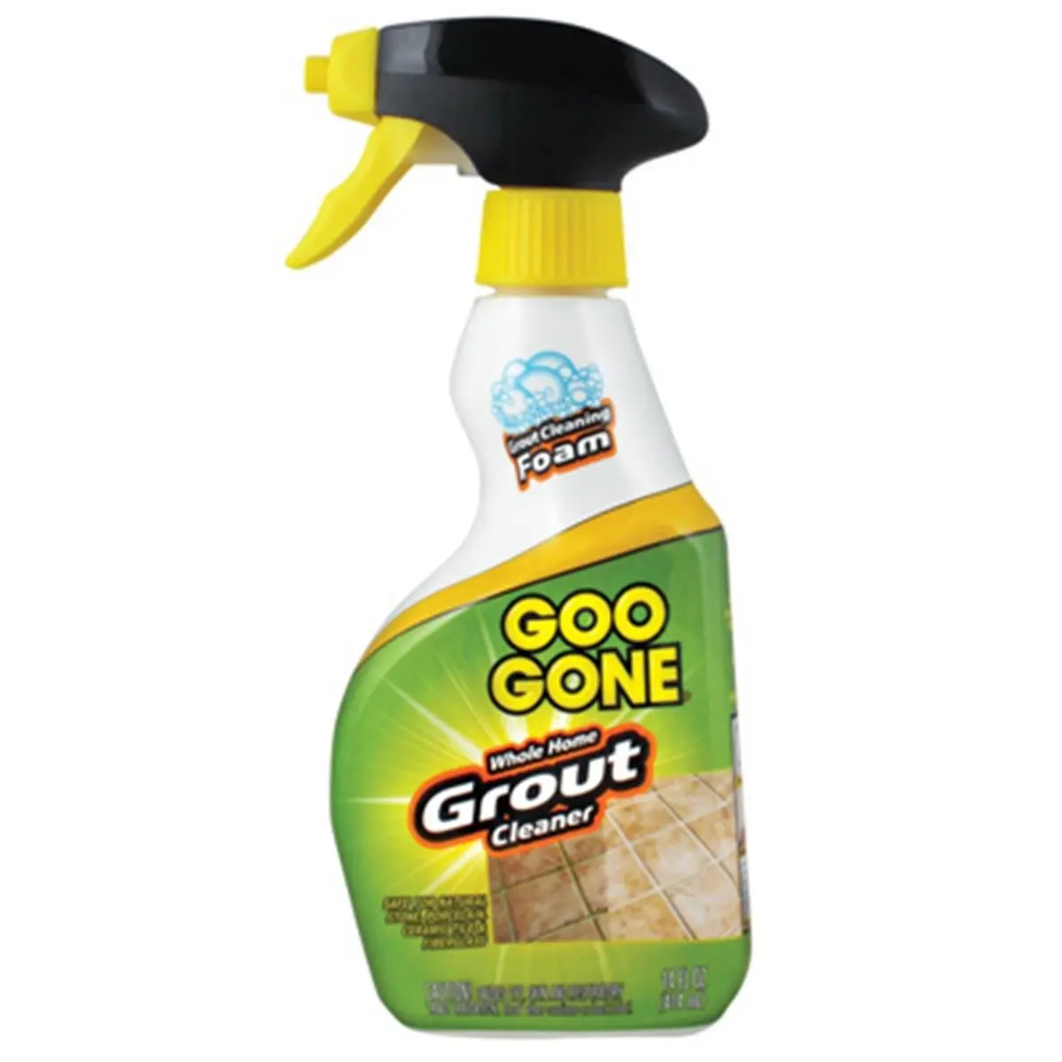Goo Gone 2054 28oz Grout Cleaner - Foam Cleaner for Tile Cleaning, Natural Stone-Safe, Dirt-Penetrating Household Cleaning Solution