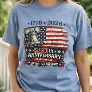 USA 250th Anniversary Comfort Colors Shirt, USA Flag Vintage T-Shirt, Usa 250th anniversary Independence Day Tee, 4th of July Patriotic Gift