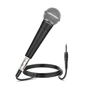 Sm58 58s Professional Stage Microphone for Live Performances, Dynamic XLR Connector for Ktv and Recording, Durable Metal Design for Podcasting, for Karaoke, for Live Audio Mixer, Connection
