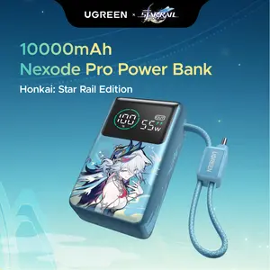 UGREEN x Honkai: Star Rail Edition 10000mAh Power Bank, 55W Portable Charger with Built-in USB-C Cable, 45W Fast Recharge, 3-Port Battery Pack for MacBook Air, iPhone 17, Steam Deck,DealsForYouDays
