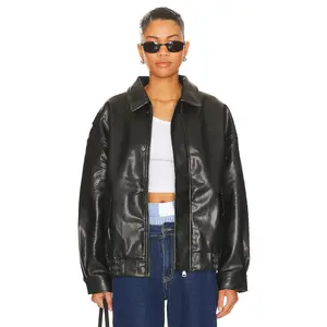 LIONESS Kenny Bomber in Jet Black
