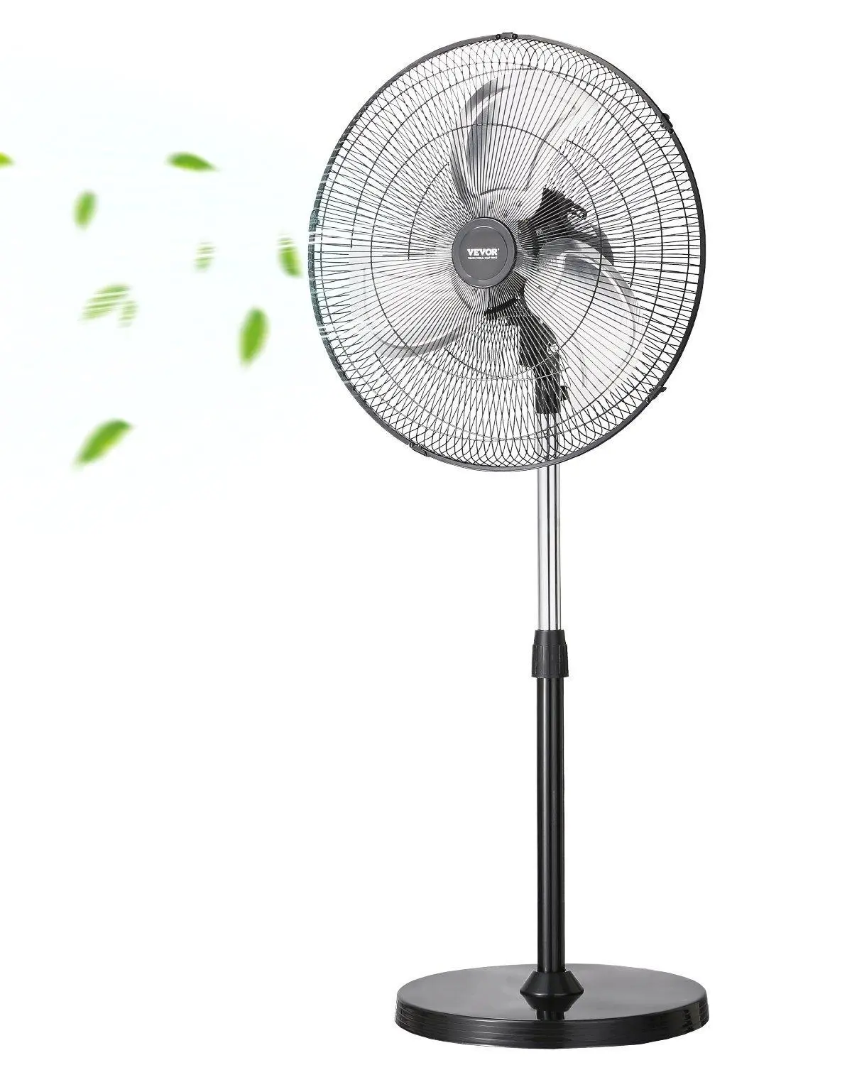 【Summerfinds】VEVOR 18" Industrial Pedestal Fan 3-Speed Oscillating Fan with Adjustable Height