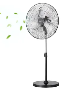 VEVOR 18" Industrial Pedestal Fan 3-Speed Oscillating Fan with Adjustable Height