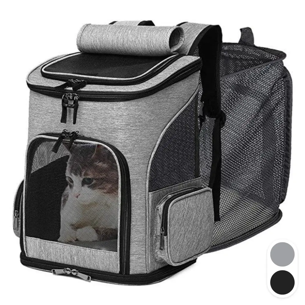 Portable Expandable Pet Backpack for Cats, Dogs - Basic Halter Harness Accessory for Dog & Cat Supplies