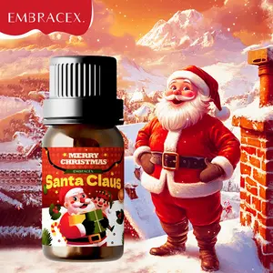 10ML Santa Claus Essential Oil, Merry Christmas Scented Oil for DIY Soap Perfume Air Freshener, Long-Lasting Fragrance Gift