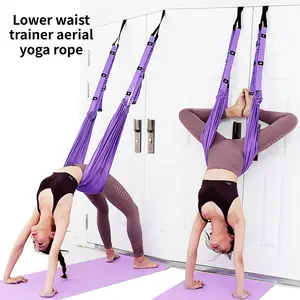 Women's Elastic Aerial Yoga Rope Stretching Belt for Lower Waist Training Hip Opening Rear Bending Ideal for Door Use