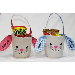 Personalized Easter Basket for the Kids - Spring Holiday Custom - Easter Basket Gift – Kids Gift – Home Decor - Stuffed Toy Basket Stuffer