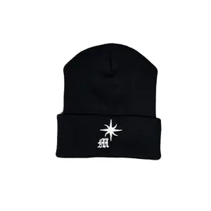Manifested Worldwide logo Beanie 100% Hypoallergenic Acrylic. Length is approx. 12" Uncuffed