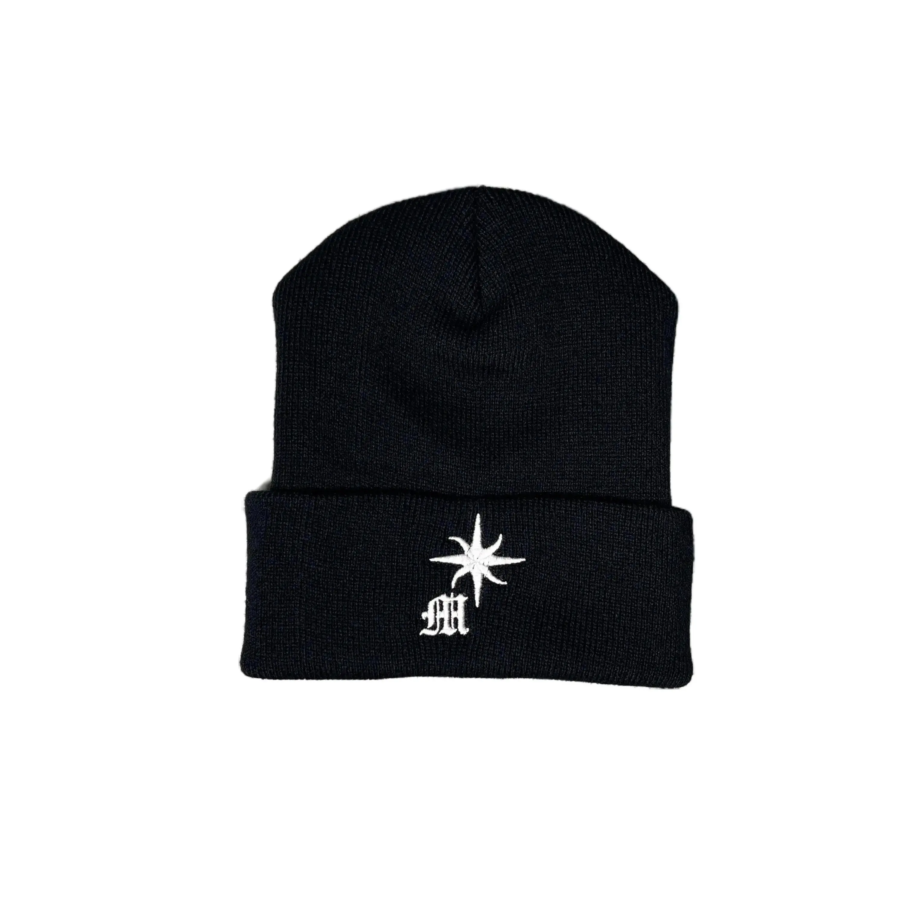 Manifested Worldwide logo Beanie 100% Hypoallergenic Acrylic. Length is approx. 12" Uncuffed