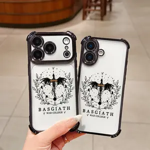 Creative Case With Dragon Design Fourth Wing, For IPhone 17 PRO MAX And IPhone 16 15 14 13 12 11 PRO MAX PLUS And IPhone 16E 17 AIR Series Mobile Case, Designed To Be Transparent And Soft With Anti-Drop Protection