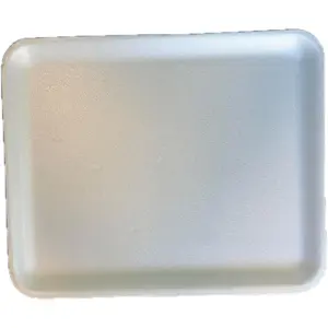 White Foam Meat Trays, 9" x 11" x 1/2" Large Size (10) for Crafts Food Painting
