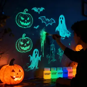 1pc 58ml luminous pigment, high brightness luminous acrylic paint, light storage luminous paint suitable for DIY creation, painting, graffiti