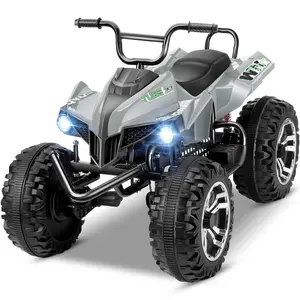 Hikole Kids 24V 2 Seater ATV, 4×4WD, Anti-Collision Iron Frame, Multi-Terrain Driving, Real Shock Springs, USB/Bluetooth/LED english storytelling function