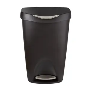 Umbra 13 Gal Plastic Step Kitchen Trash Can with Soft-Close Lid, Indoor Waste & Recycling Bin for Home Care Supplies