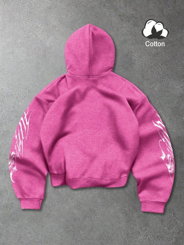 Unisex Vintage Street Style Angel Prayer Hoodie with Distressed Cross Print, Loose Gothic Sweatshirt for Trendy Couples and Fashion Enthusiasts