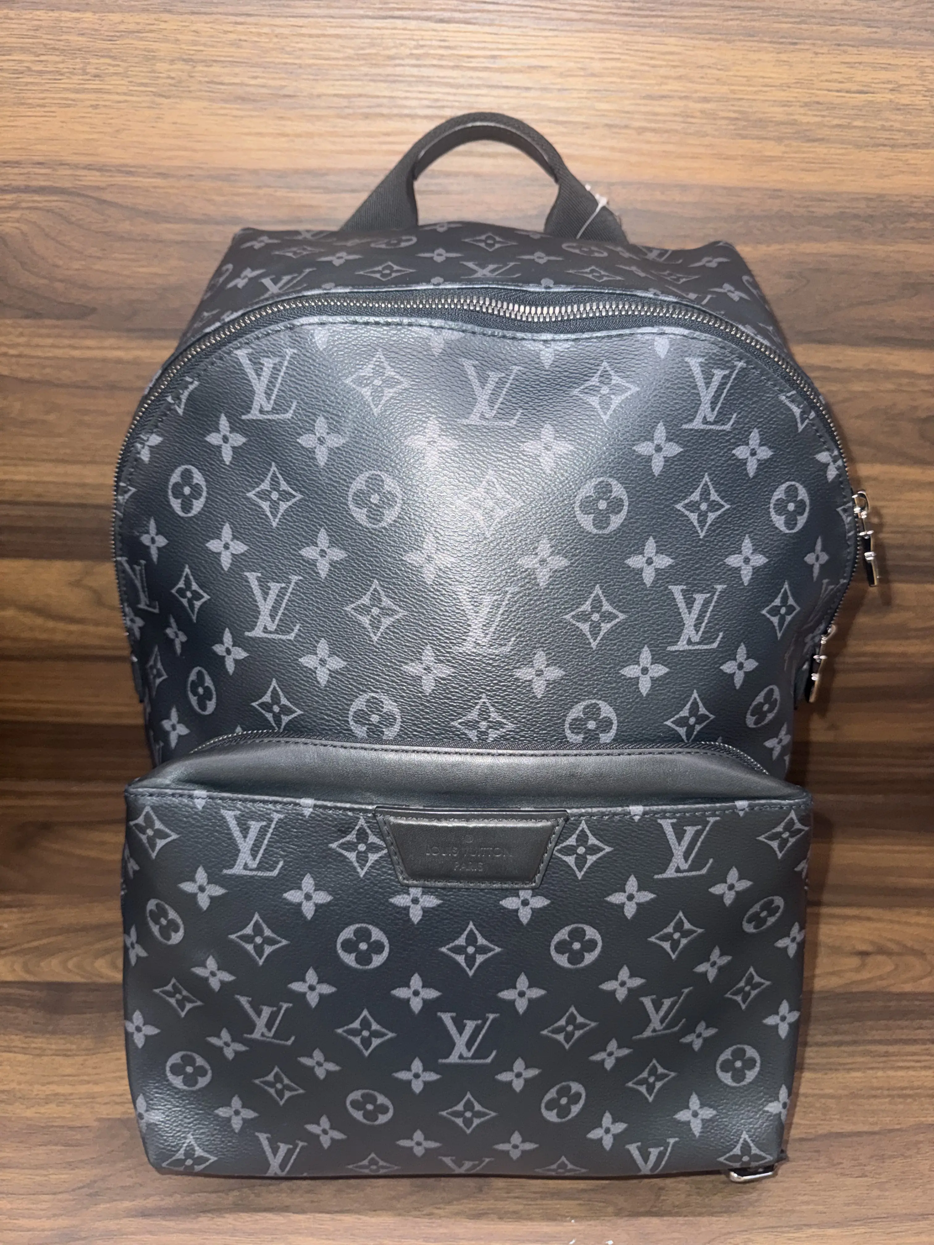 Pre-owned Louis Vuitton leather Backpacks Monogram Eclipse Canvas Discovery Backpack Bag molly 26010024 04