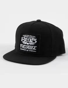 FASTHOUSE Mens Gravel 805 Snapback Hat, Black FASTHOUSE Mens Gravel 805 Snapback Hat, Black