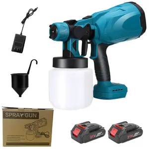 Easy to Clean Electric Spray Paint Gun, Large Container Paint Sprayer, 3 Adjustable Spray Modes Lightweight& Easy to Clean for House, Chairs, Fence Walls Door Spraying.