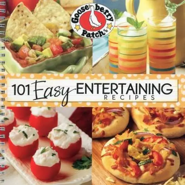 Used Cooking Book - 101 Easy Entertaining Recipes by Gooseberry Patch (Spiral-bound, English)