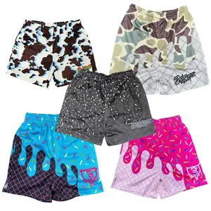Youth Adults Ice Cream Drip Camo Baseball Mesh Shorts  Baseball Drip Lifestyle Streetwear Above Knee Summer Shorts