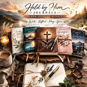 Held by Him: Stillness Bundle- Blank Journals