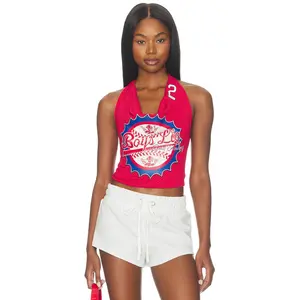 Boys Lie Sporty Spice Halter Top in Red