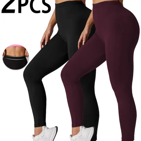 Women's Solid Color Leggings, Casual Comfy Breathable Minimalist Fitted Skinny Pants for Yoga Gym Workout Running, Athleisure Gym Clothes, Activewear for Fitness, Workout Sportswear, Ladies Bottoms for All Seasons High Waisted Leggings