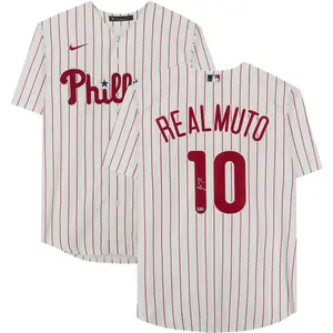 JT Realmuto Philadelphia Phillies Autographed White Nike Replica Jersey - Fanatics Authentic Certified - MLB Memorabilia