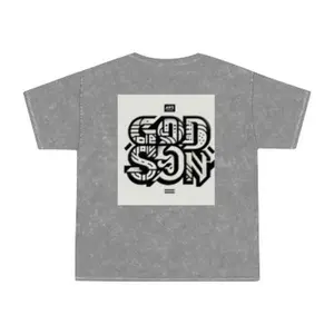 Wash Graphic T-Shirt - ‘God Son’ Tshirt Summer Comfort