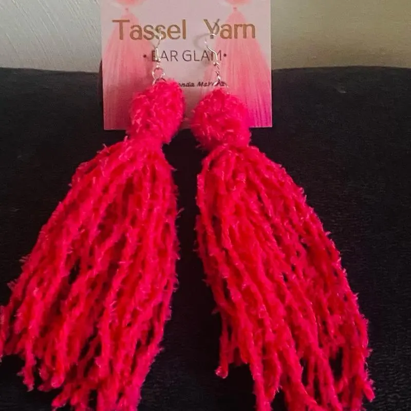 YM BFFS Women's Funky Tassel Drop Earrings - Statement Pieces, Textured Fringe, Lightweight Hypoallergenic Hook, Fabric, 1-Pack, Multi-Color, Fashion Accessory Goals, Daily/Graduation Gift, All-Season Wear YM BFFS Women's Funky Tassel Drop Earrings - Statement Pieces, Textured Fringe, Lightweight Hypoallergenic Hook, Fabric, 1-Pack, Multi-Color, Fashion Accessory Goals, Daily/Graduation Gift, All-Season Wear