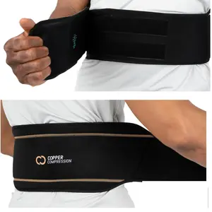 Copper Compression Back Brace | Adjustable Lower Back Lumbar Support for Men & Women