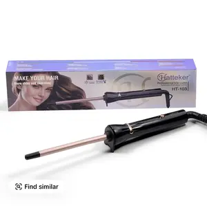 9mm Micro Curling Iron Ultra Slim Barrel for Perfect Bouncy Curls & Ringlets Auto Heat Control Salon & Home Essential Hair Tool