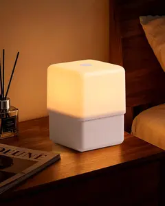 Cool Lift Touch Lamps for Nightstand, Cordless Warm Night Light for Baby Nursery/Sleep Aid, /2600K Amber/2000mAh Rechargeable, Small Bedside Nightlight for Kids and Adults' Bedroom