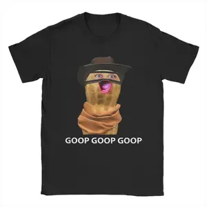"GOOP GOOP GOOP" Peanut Cowboy Meme Graphic T-Shirt | Funny Western Casual Tee for Men & Women
