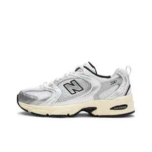 New Balance 530 White Metallic Silver Men's Unisex Perfect Daily Casual Comfort Fashion Footwear Walking Gym Sneakers Shoe Runner Trainer Running Training