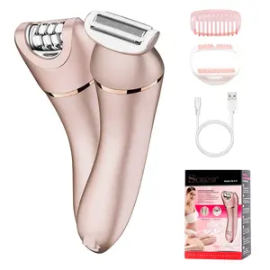 2 in 1 Electric Hair Removal Tool, 1 Box USB Rechargeable Washable Hair Removal Tool & Accessories, Women's Hair Removal Tool for Home & Travel