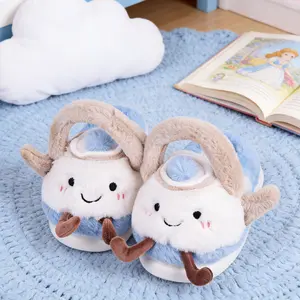 Whimsical Kettle Shaped Slippers for Women | Super Soft Plush Home Footwear | Cozy Gift for Women