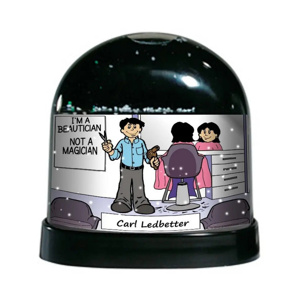 Hair Stylist, Male - NTT Personalized Snow Globe