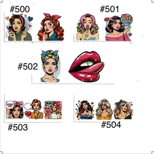 UVDTF Red Lips Design Cup Wraps - Customizable and Beautiful
