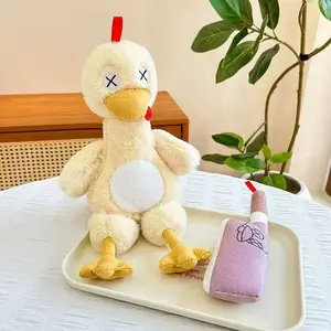Whimsical Magnetic Detachable Chicken Plush, Funny Removable Stuffed Animal, Perfect for Pranks & Gifting, Fun and Unique Toy