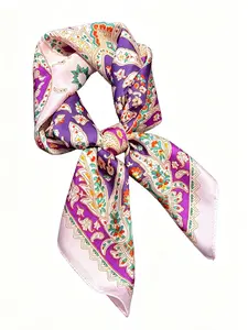 Women's Elegant Paisley Print Scarf, Fashionable Soft Comfortable Shawl for Daily Wear, Casual Versatile Scarf for Women & Girls