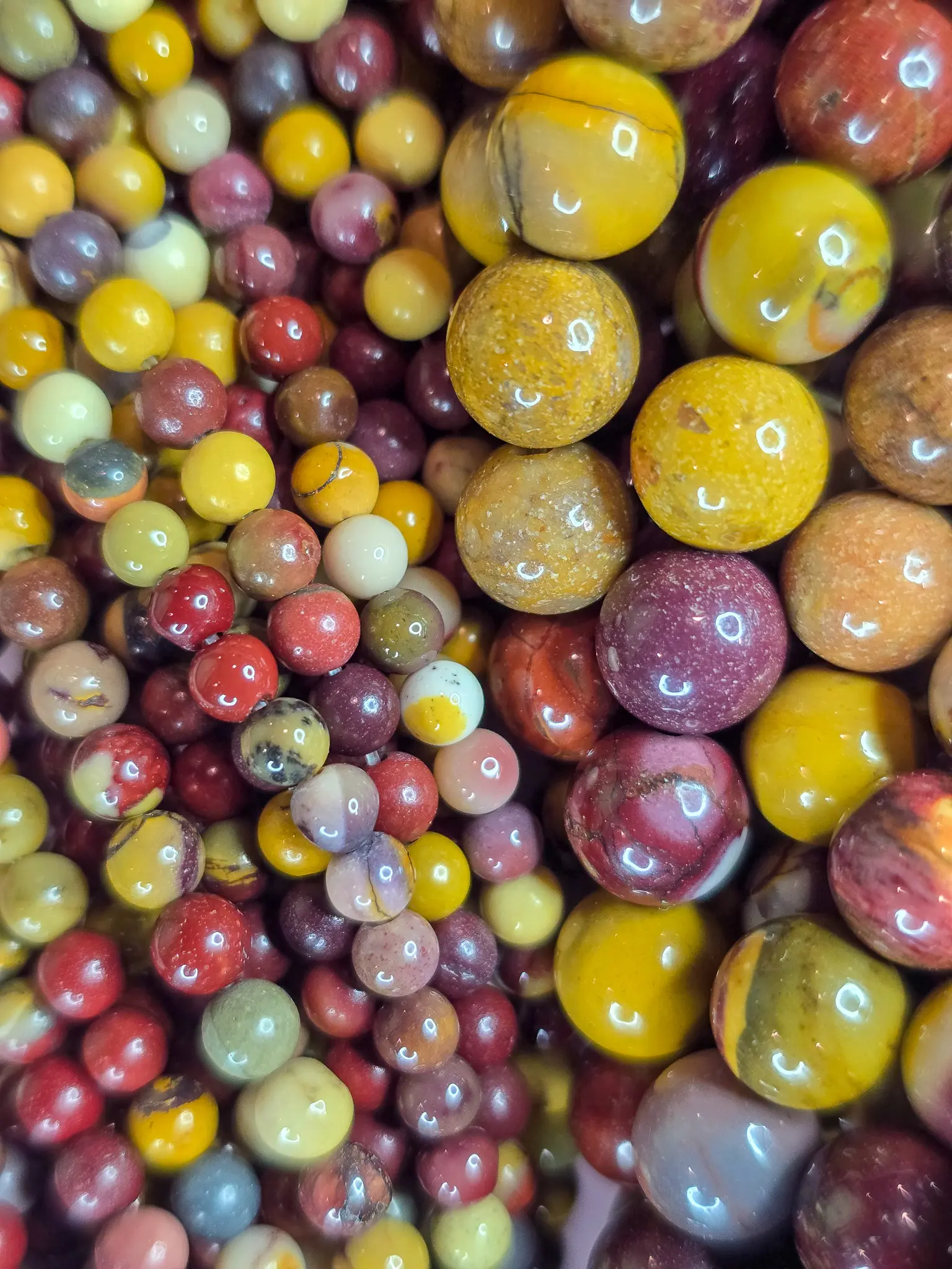 Natural Mookaite Jasper Round Bead Strands | Earthy Australian DIY Jewelry (4mm & 8mm)