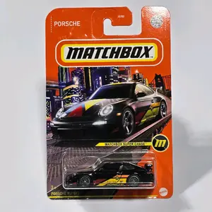 Matchbox Superfast Porsche 911 GT3 Super Chase 1:64 Diecast Car Black Yellow Red