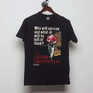 Vintage Y2K WWF "The Chainsaw Charlie Massacre" T-Shirt - M