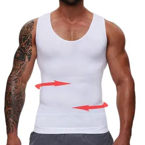 Men's round and tight fitting shirt, control shapewear, flat belly shapewear vest, fitness exercise shapewear, stretchable sportswear, sportswearRAIMENTRY