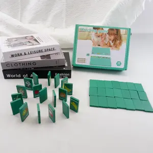 Fun Matching Game Cards with Cute Animals, Colorful Fruits, Enhances Observation and Focus, Cognitive Skills, Wooden Toy, Stem Education, Family Board Game, Board Game Blocks