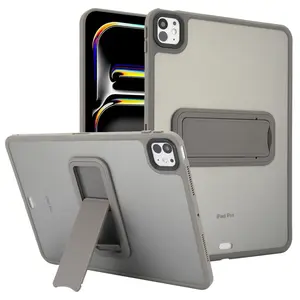 Matte Clear iPad Pro 11 Case with Stand | Fits 2018-2024 10.9/11 Inch Models | Shockproof Cover