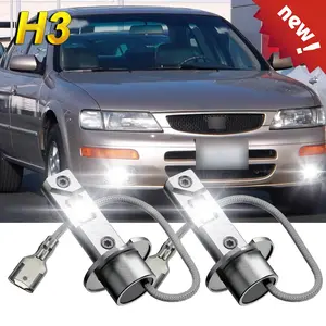 For Nissan Maxima 1986-1992 1995-1999 H3 LED DRL Bulbs Fog Driving Light 6500K